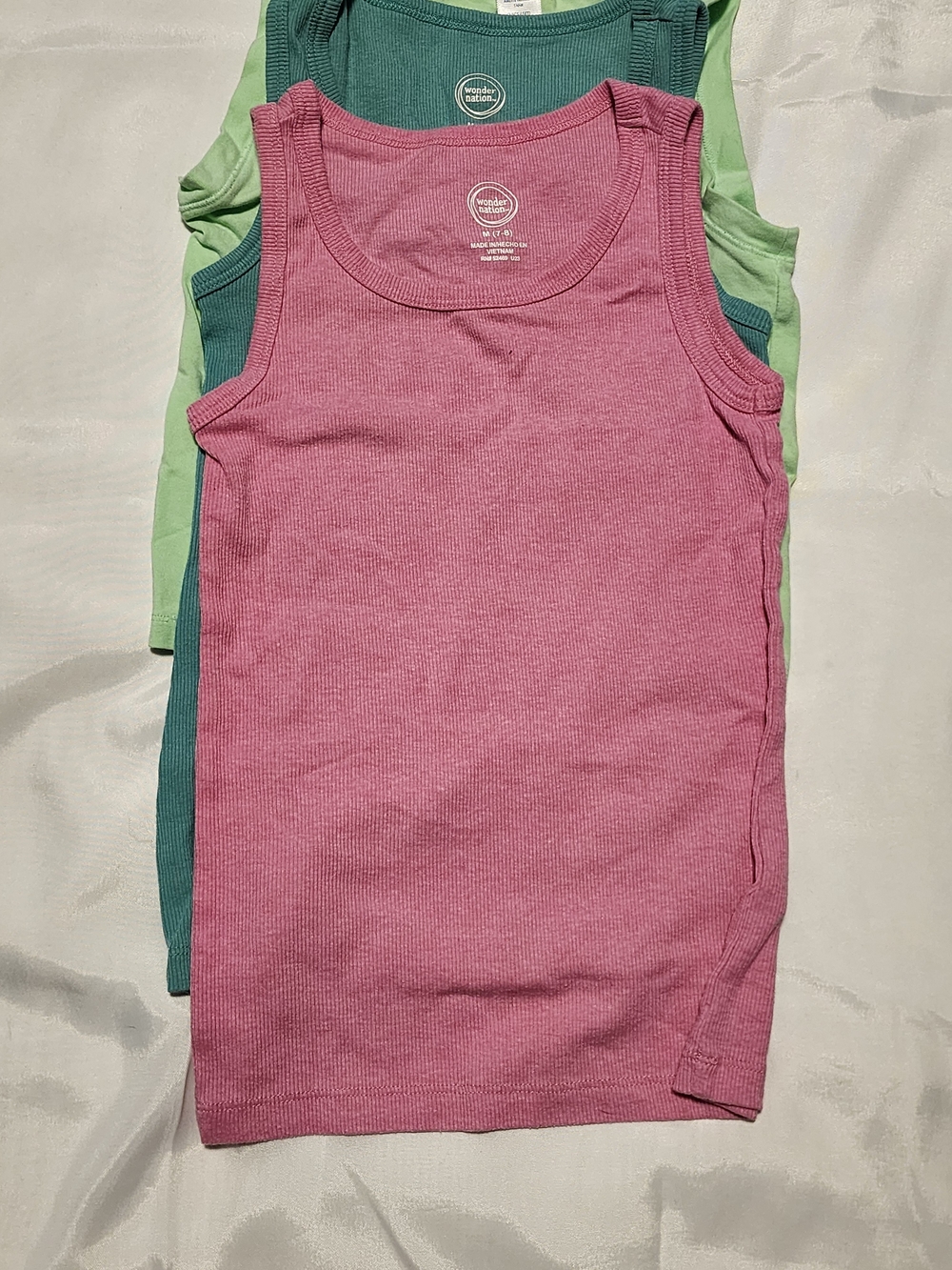 Wonder Nation Ribbed Tank Tops - Orange, Purple, Pink, Teal Yogalicious Tanks - Picture 6 of 8